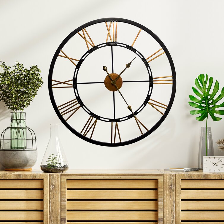 Charlton Home® Geoghegan Wall Clock & Reviews | Wayfair